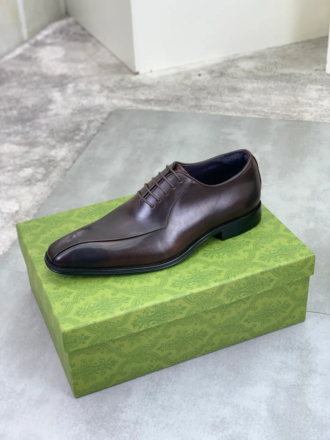 Men's Men's Shoes 💰P542 [New Style] 💰💎💎💎 [Gucci] GUCCI high-end men's formal business leather shoes, original order 1:1! Original imported high-end calfskin, original metal buckle, imported first-layer pigskin lining for feet, original high-end outsole, men's shoe size: 38-44
